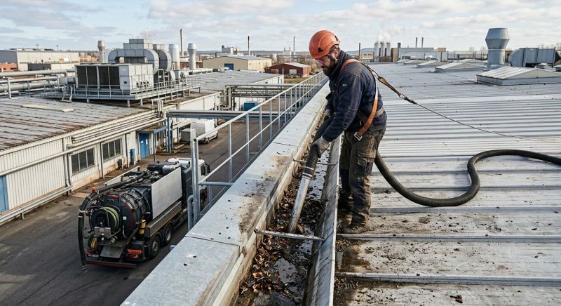 Business Gutter Cleaning in Roseville, CA