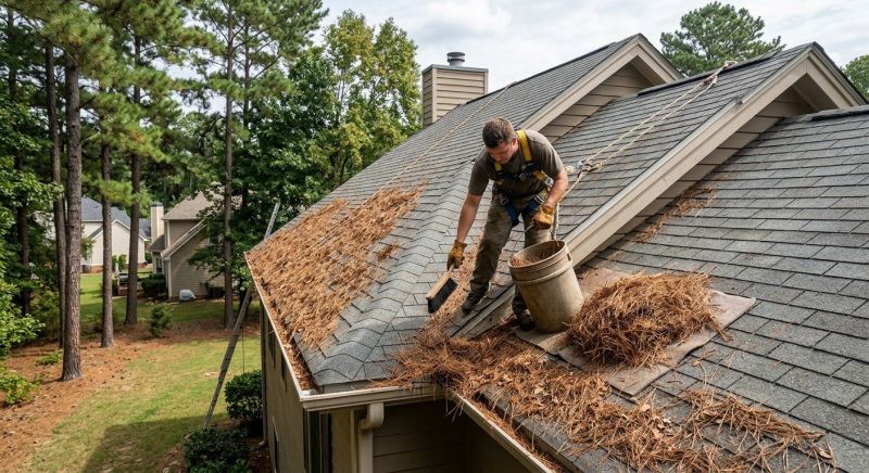Gutter Pine Needle Removal in Bergen County, NJ